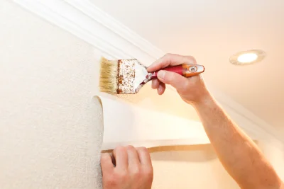 Pose de papier peint à Vieux-Manoir — revêtements muraux et toiles de verre